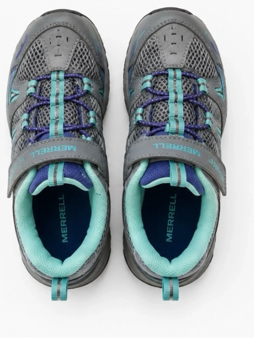 Merrell Kids' Gray and Teal Athletic Shoes